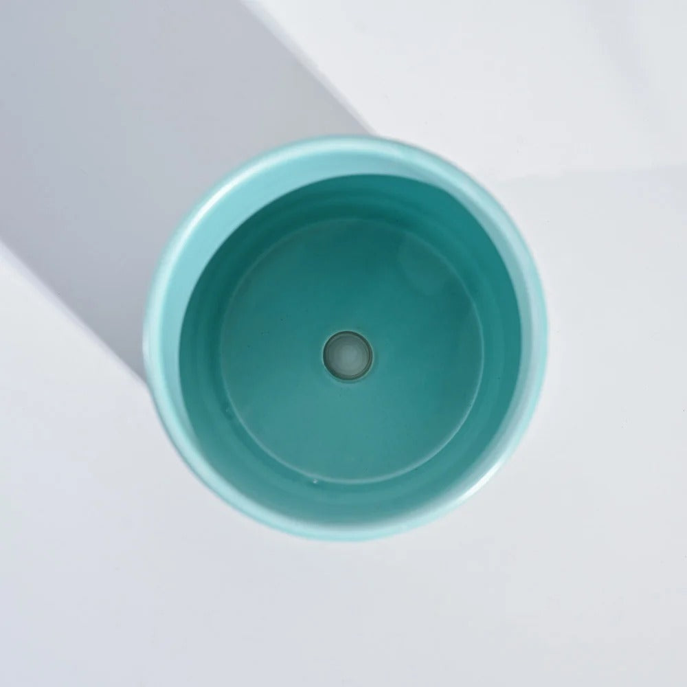 Modern Textured Ceramic Planter Pot – Decorative Indoor Flower Pot for Home & Office